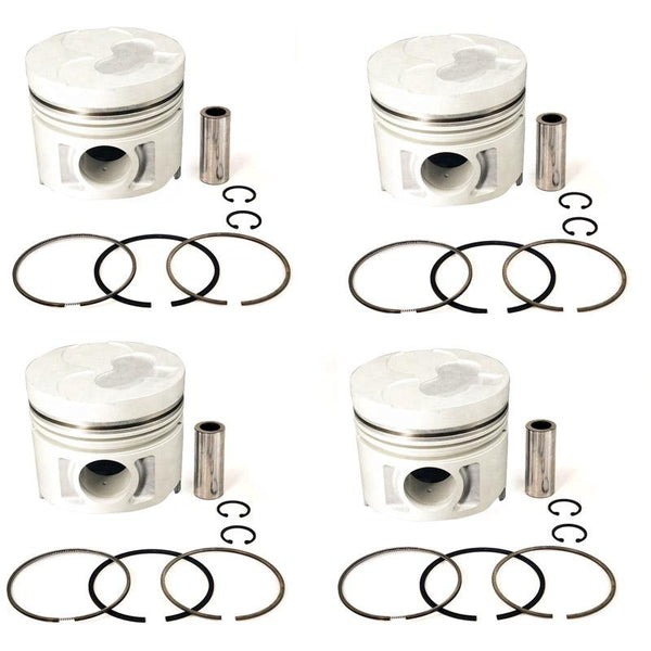 New 4 Sets STD Piston Kit With Ring 12010-02N06 For Nissan TD23 Engine 89MM