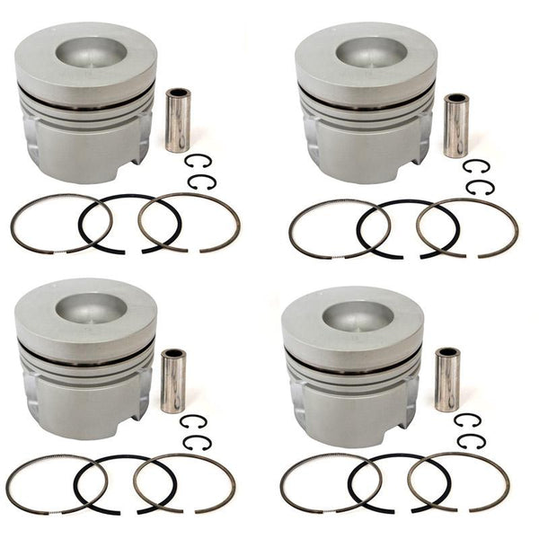 New 4 Sets STD Piston Kit With Ring 12010-0T302 For Nissan FD46 Engine 108MM
