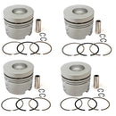 New 4 Sets STD Piston Kit With Ring 12010-19D00 For Nissan FD46T Engine 108MM