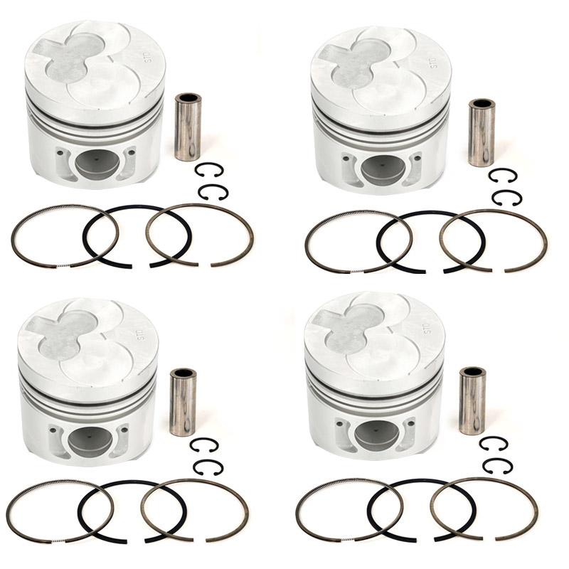 New 4 Sets STD Piston Kit With Ring 12010-31N02 For Nissan TD27 Engine 96MM