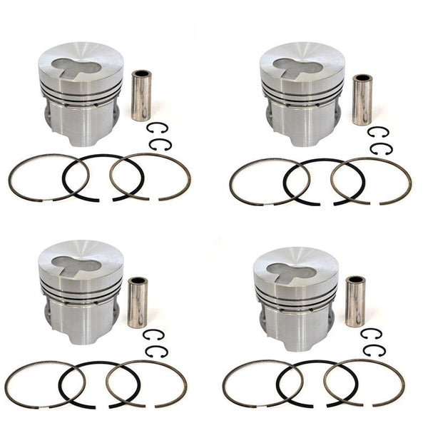 New 4 Sets STD Piston Kit With Ring 12010-6T000 For Nissan TD27 Engine 96MM