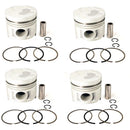 New 4 Sets STD Piston Kit With Ring 12010-T7200 For Nissan SD25 Engine 89MM