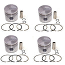 New 4 Sets STD Piston Kit With Ring 31617-00106 For Mitsubishi 4DR5 Engine 92MM