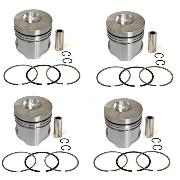 New 4 Sets STD Piston Kit With Ring 36717-41100 For Mitsubishi S4F Engine 98MM