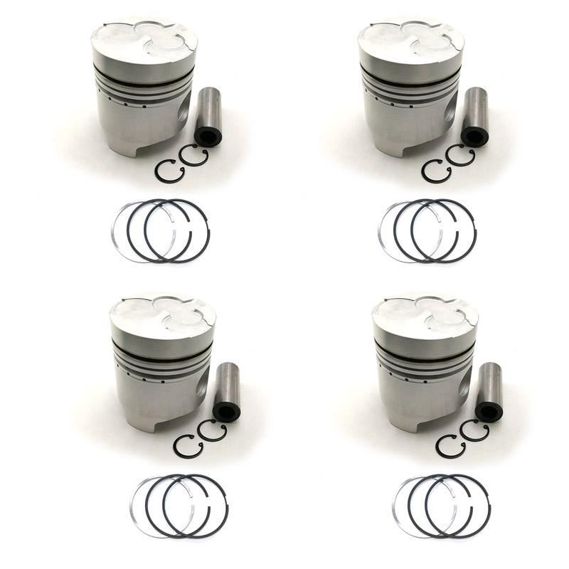 New 4 Sets STD Piston Kit With Ring 5-12111-055-1 For Isuzu 4BA1 Engine 98MM