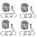 New 4 Sets STD Piston Kit With Ring 8-94391-696-0 For Isuzu 4HE1TC Engine 110MM
