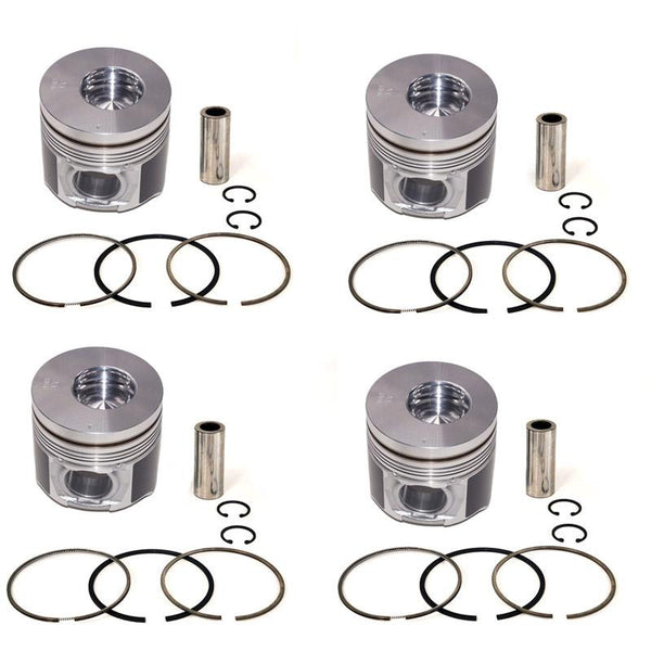 New 4 Sets STD Piston Kit With Ring 8-94391-696-0 For Isuzu 4HE1TC Engine 110MM