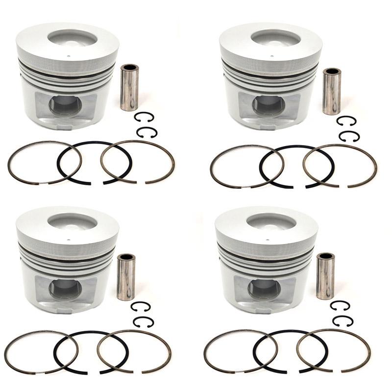 New 4 Sets STD Piston Kit With Ring 8-97095-585-1 For Isuzu 4HF1 Engine 112MM