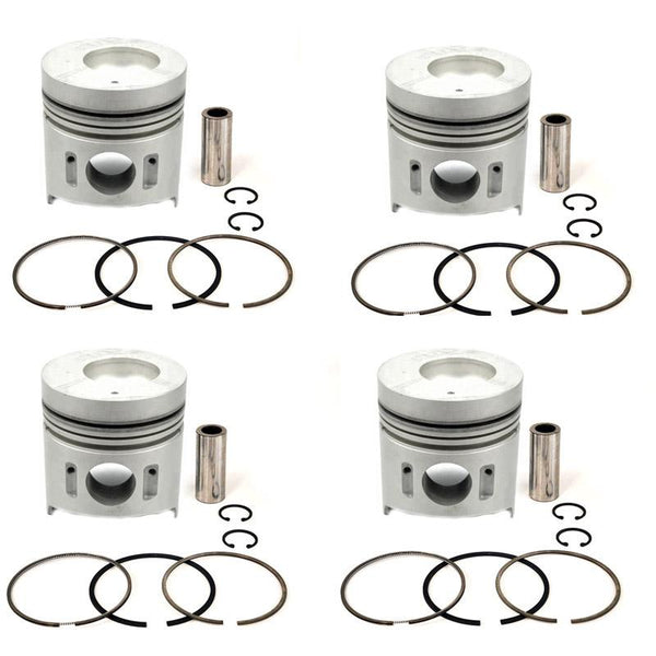 New 4 Sets STD Piston Kit With Ring ME012928 For Mitsubishi 4D34 Engine 104MM