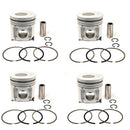 New 4 Sets STD Piston Kit With Ring ME220470 For Mitsubishi 4D34T Engine 104MM