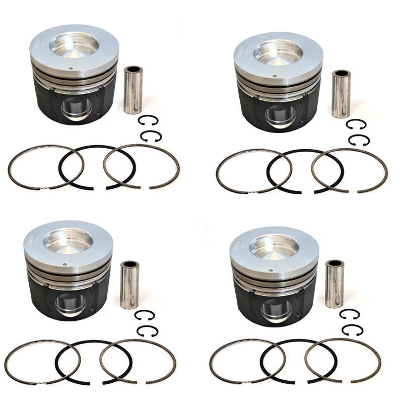 New 4 Sets STD Piston Kit With Ring ME222983 For Mitsubishi 4M50 Engine 114MM