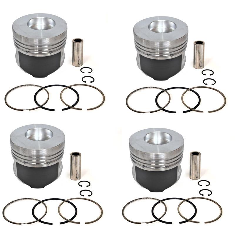 New 4 Sets STD Piston Kit With Ring MM438685 For Mitsubishi K4N Engine 90MM