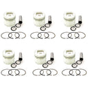New 6 Sets STD Piston Kit With Ring 1-12111-471-0 For Isuzu 6BG1 Engine 105MM