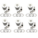 New 6 Sets STD Piston Kit With Ring 1-12111-648-0 For Isuzu 6RB1TC Engine 135MM