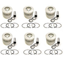 New 6 Sets STD Piston Kit With Ring 1-12111-918-0 For Isuzu 6BG1T Engine 105MM