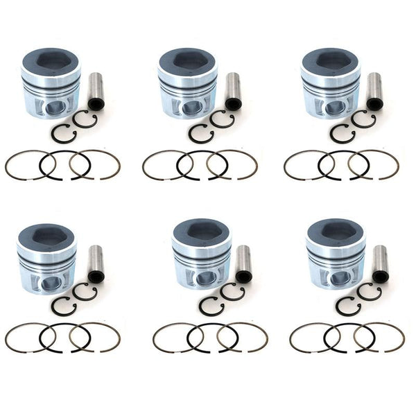 New 6 Sets STD Piston Kit With Ring 12010-Z5776 For Nissan FE6T Engine 108MM