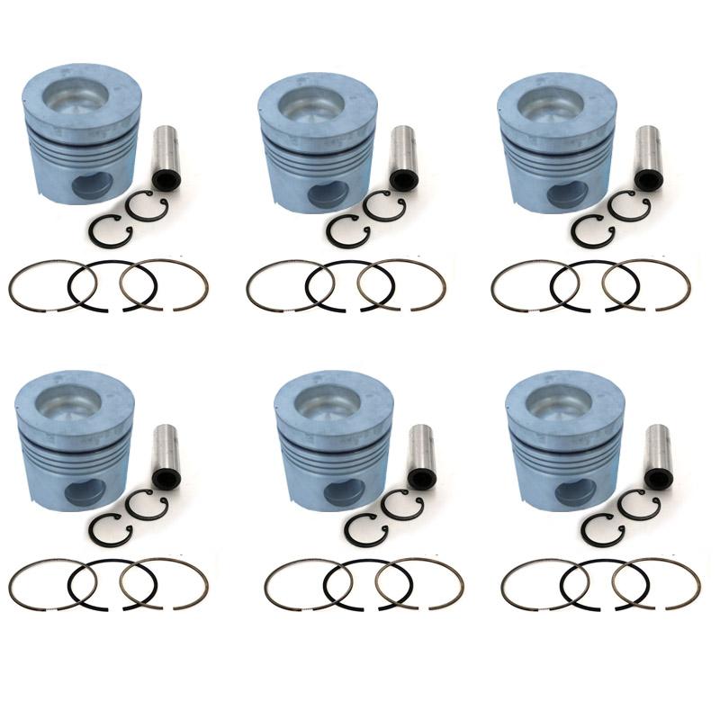 New 6 Sets STD Piston Kit With Ring 13211-2152 For Hino H07C Engine 110MM