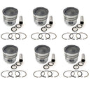 New 6 Sets STD Piston Kit With Ring 32517-60200 For Mitsubishi S6A Engine 145MM