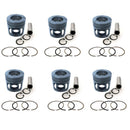 New 6 Sets STD Piston Kit With Ring 6211-31-2111 For Komatsu 6D140 Engine 140MM