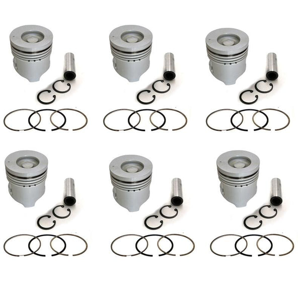 New 6 Sets STD Piston Kit With Ring 8-94391-596-0 For Isuzu 6HE1 Engine 110MM