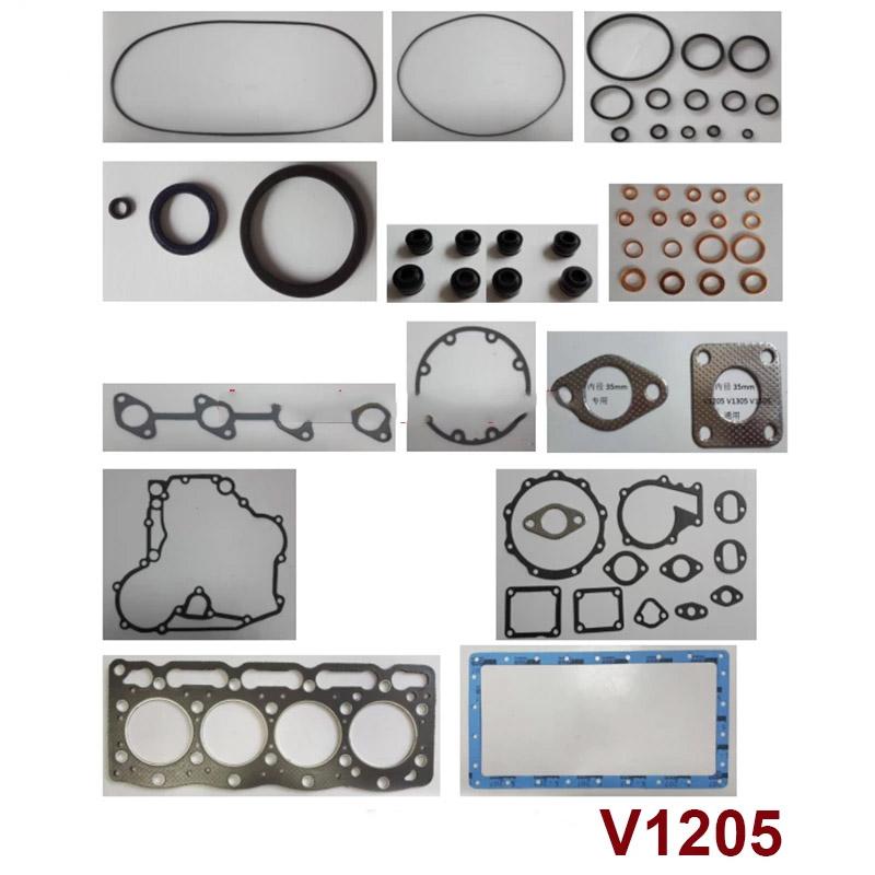 New Overhaul Gasket Set Kit For Kubota V1205 Engine Full Gasket