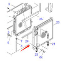 Oil Cooler 21W-03-21111 for Komatsu Excavator PC75UD-2 PC75UU-2E PC75UU-2