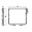 Oil Cooler 4296257 for John Deere Excavator 550LC