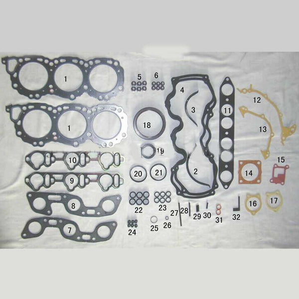 VG30E J30 Engine Full gasket set kit for Nissan Navara D21/Maxima/Pathfinder/300 ZX 3.0L 2960cc 1984-1996 50179200 10101-85E25