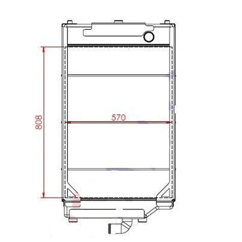 Water Radiator 2253317 for Caterpillar CAT 938GII IT38II