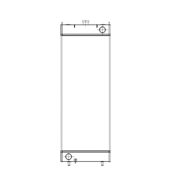 Water Tank Radiator 206-03-24110 for Komatsu Excavator PC220-8M0