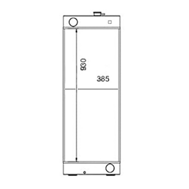 Water Tank Radiator 23B0373131 for Komatsu GD555-5 Grader