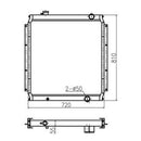 Water Tank Radiator Core ASS'Y 4287043 for Hitachi Excavator EX200-2 EX200-3 Isuzu Engine 6BG1