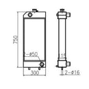 Water Tank Radiator Core Ass'y For Caterpillar E307E E308E
