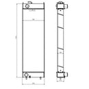 Water Tank Radiator XB00001051 for Hitachi Excavator ZAX360-5