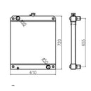 Water Tank Radiator for Caterpillar CAT Excavator E306D