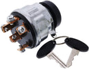 Ignition Switch with Water-Proof Cover and Keys 83940565 SBA385200331 SBA38520030 for Ford New Holland 1510 1600 1700 1710 1900 1910 2110 Tractor CL25 CL35 CL45 CL55 CL65 Skid Steer