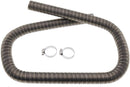 24mm Stainless Steel Exhaust Pipe(1m) 36061296 90394 with Clamps Compatible with Webasto Eberspacher