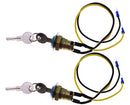 Ignition Switch with 2 Wires 2 Positions 2 Keys 8N3679C for Ford Tractor 9N 2N 8N NAA 1939-1964 Jubilee 501 600 601 700 701 800 801 900 2000 4000 for Car Boat Truck Tractor and More