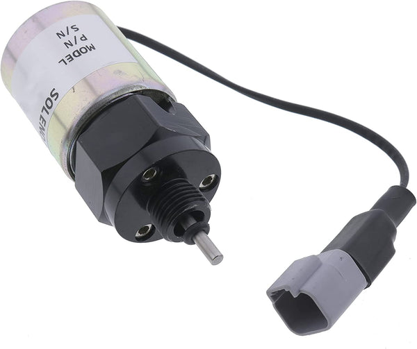 12V Throttle Solenoid U85206500 for Perkins 400 Series 403D-15 404D-22 404D-22T 404D-22TA 404F-22 EL 403F-15T GL 403D-15T GN 404D-22 GP 404D-22T GR 404D-22TA HO HR 404C-22T 185206530