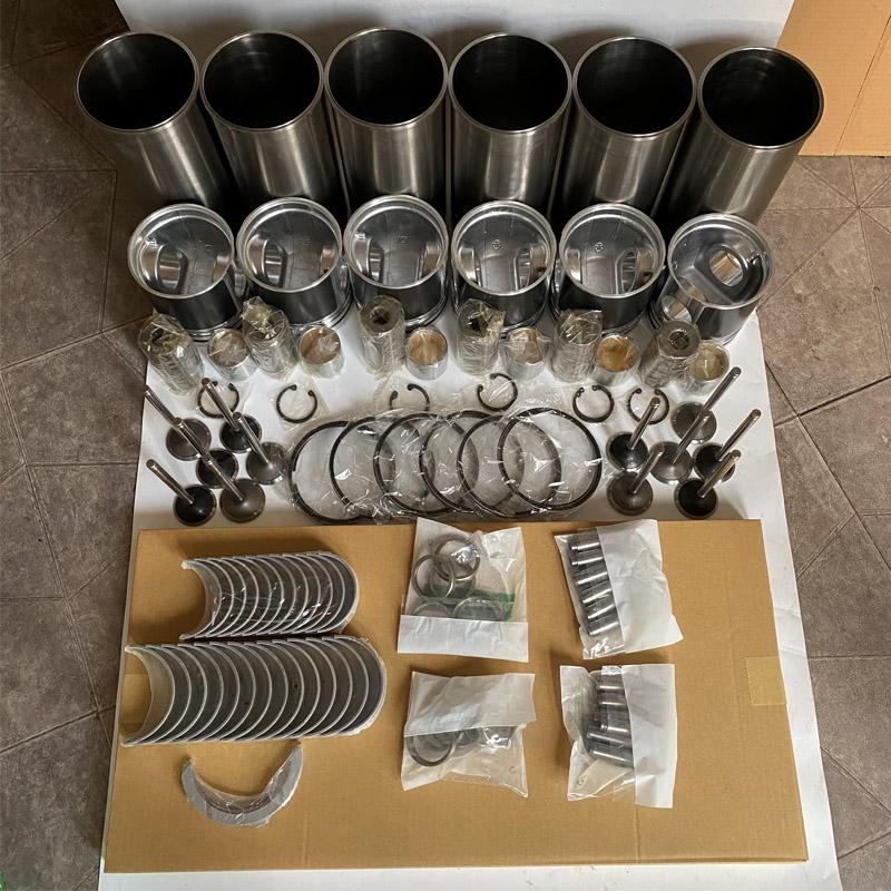 Aftermarket Parts D6E Engine Rebuilding Kit With Piston Rings Bearing Valves Cylinder Gaskets For Diesel Industrial Engine