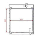 Water Radiator 7C2099 7C2098 for Caterpillar CAT 140H 120H 135H 160H 12H